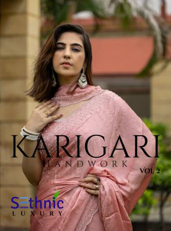 SETHNIC KARIGARI VOL-02 33005 TO 33008 DESIGNER SAREE WHOLESALER IN INDIA